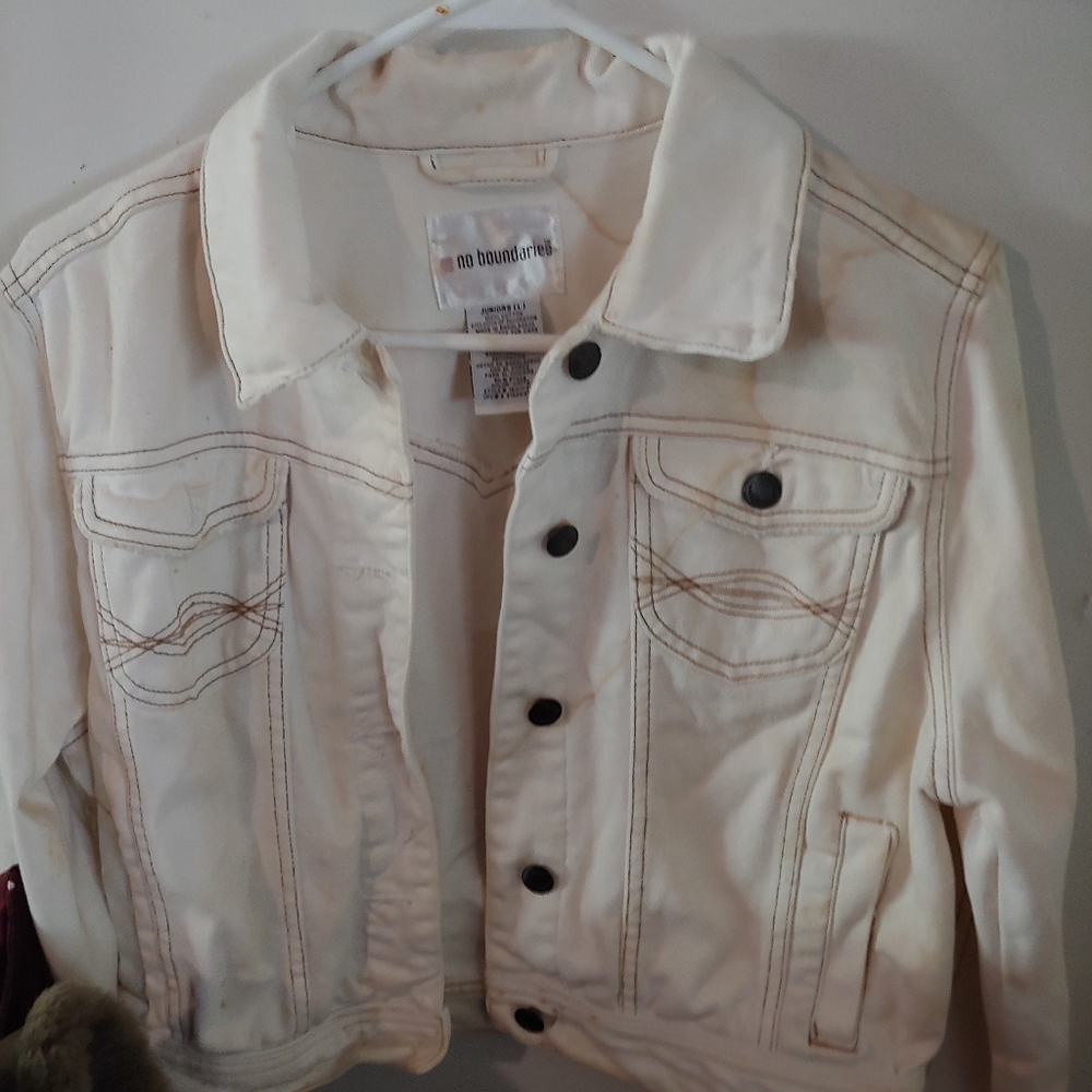 White Jean jacket